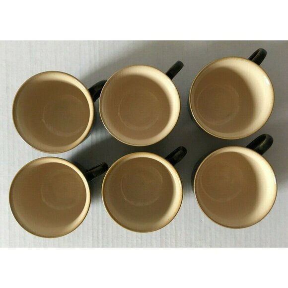 Denby Oberon Coffee Tea Cup Lot Of 6 Discontinued Fine Stoneware Made In England - Picture 5 of 8